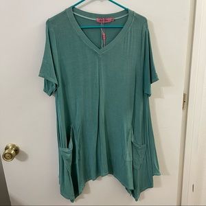 Bali Blue Turquoise Top.